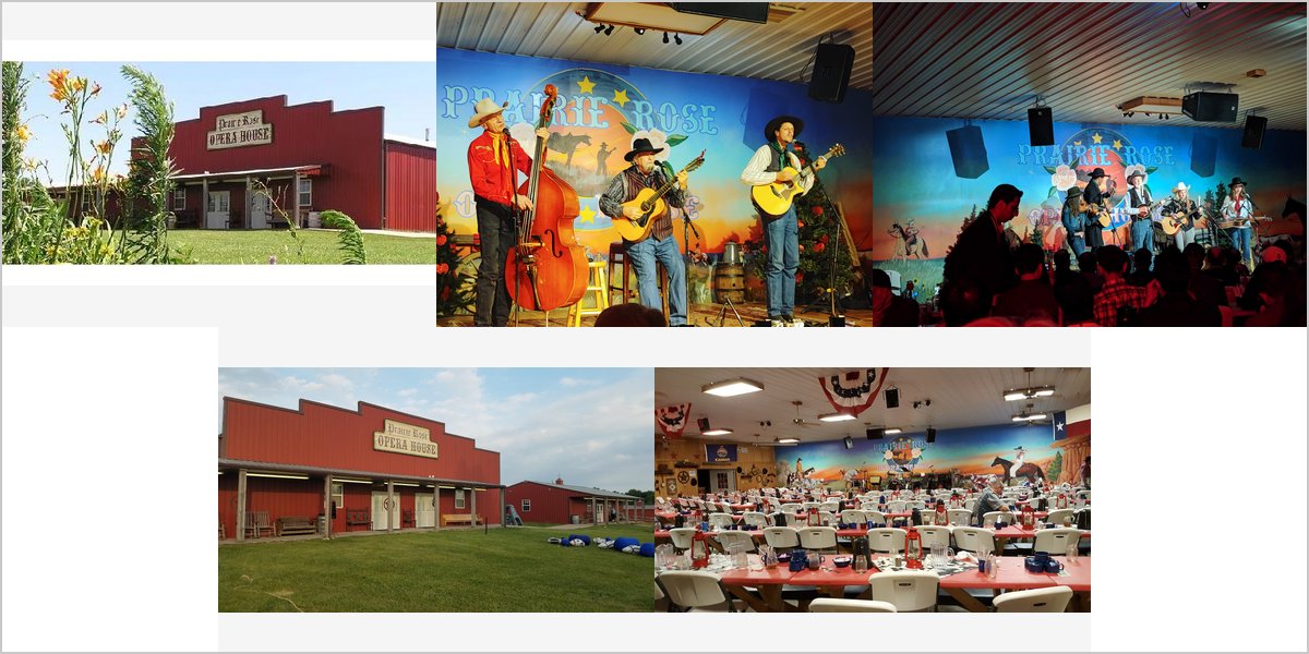 The Prairie Rose Chuckwagon Supper Wedding Venue Collage