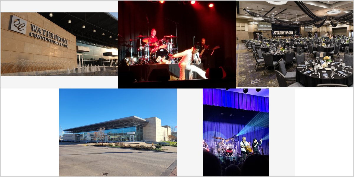 The Quad Cities Waterfront Convention Center Wedding Venue Collage