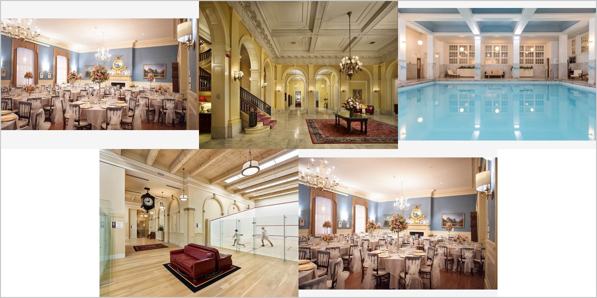 The Racquet Club Wedding Venue Collage