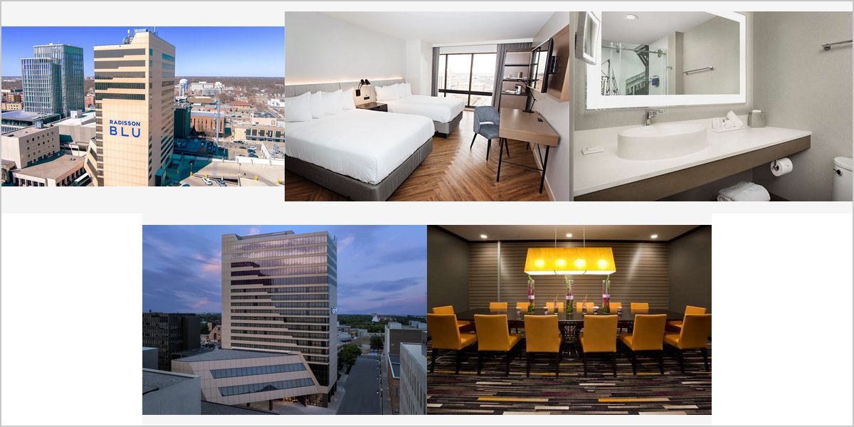 The Radisson Blu Fargo Wedding Venue Collage