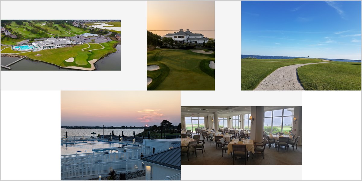 The Rehoboth Beach Country Club Wedding Venue Collage