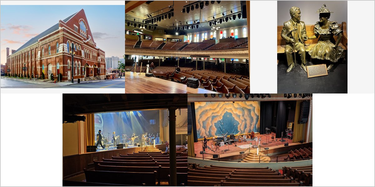 The Ryman Auditorium Wedding Venue Collage