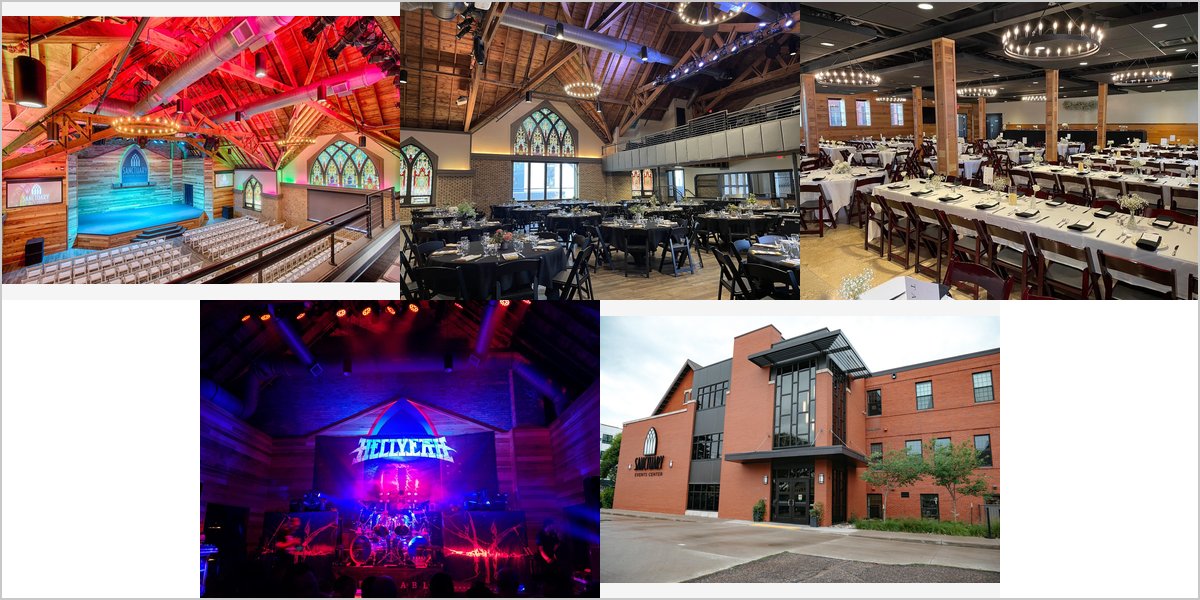 The Sanctuary Events Center Wedding Venue Collage