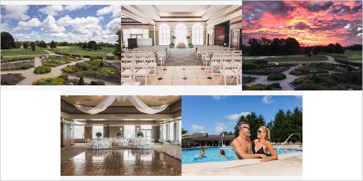 The Sand Creek Country Club Wedding Venue Collage