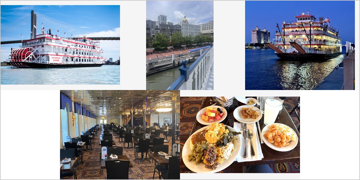 The Savannah Riverboat Wedding Venue Collage