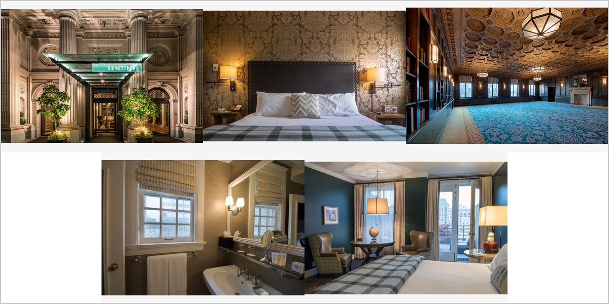 The Sentinel Hotel Wedding Venue Collage