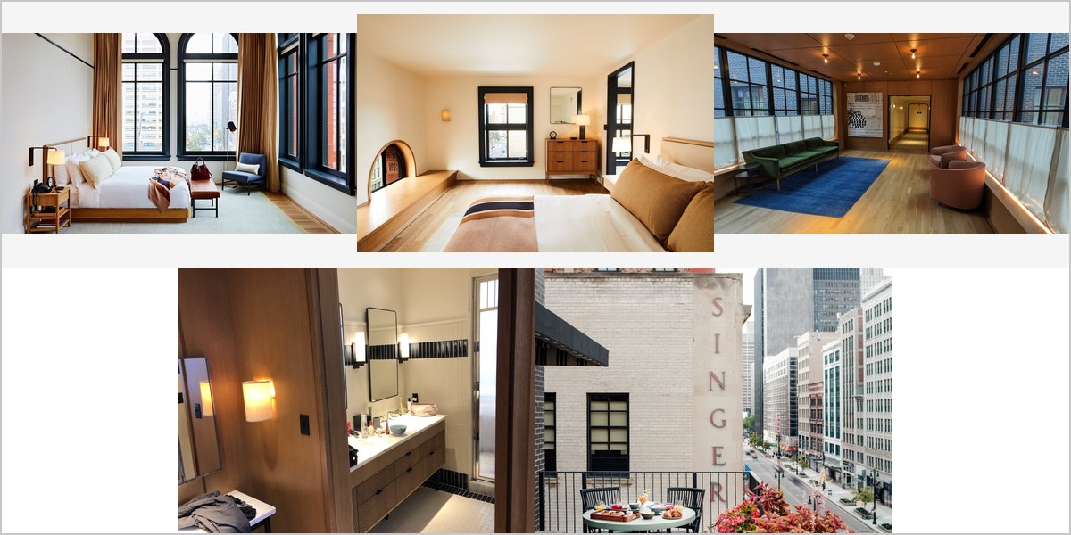 The Shinola Hotel Wedding Venue Collage