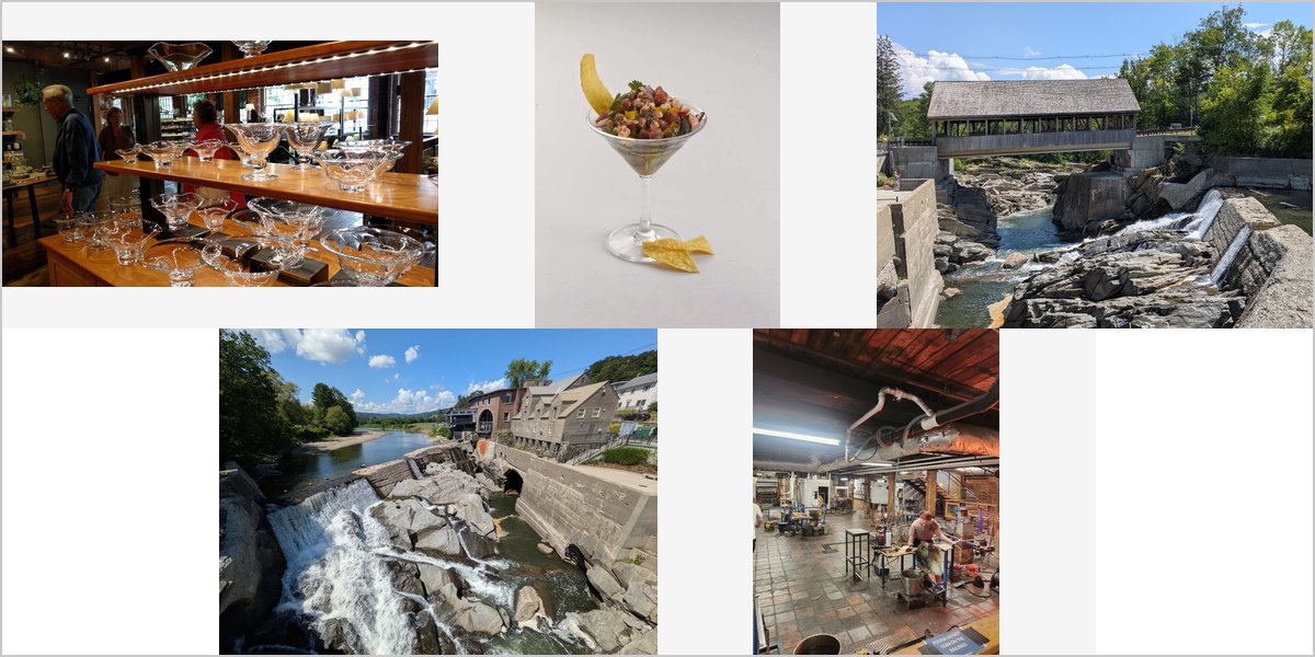 The Simon Pearce Wedding Venue Collage