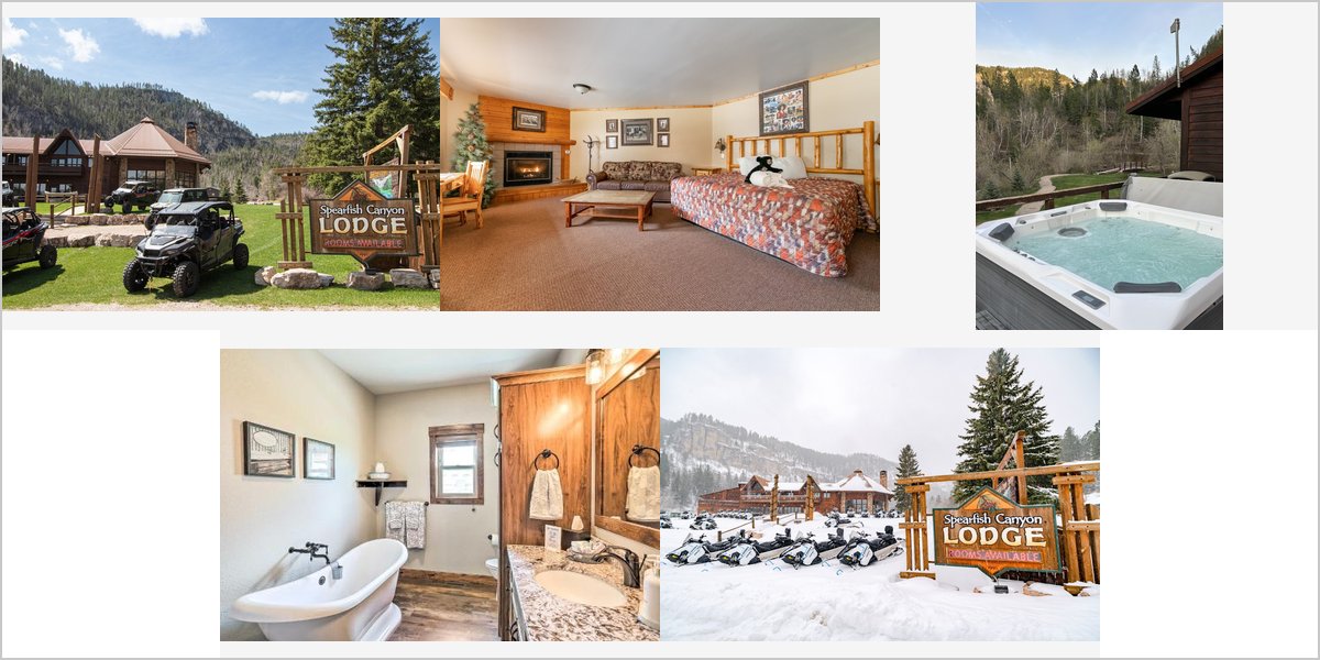 The Spearfish Canyon Lodge Wedding Venue Collage