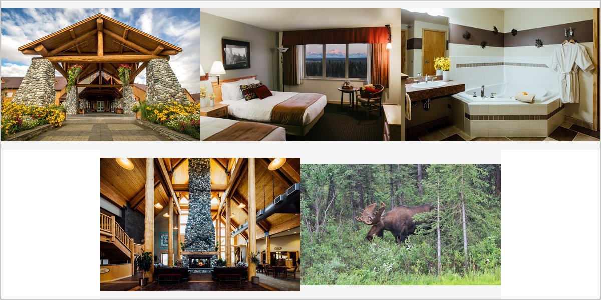 The Talkeetna Alaskan Lodge Wedding Venue Collage