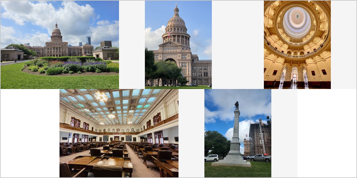 The Texas State Capitol Wedding Venue Collage