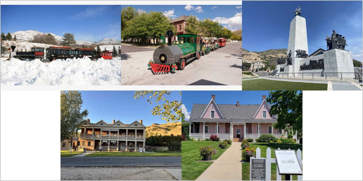 The This Is The Place Heritage Park Wedding Venue Collage