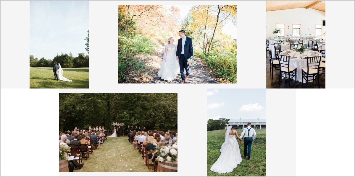 The Venue at Willow Creek Wedding Venue Collage