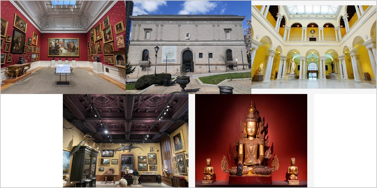 The Walters Art Museum Wedding Venue Collage