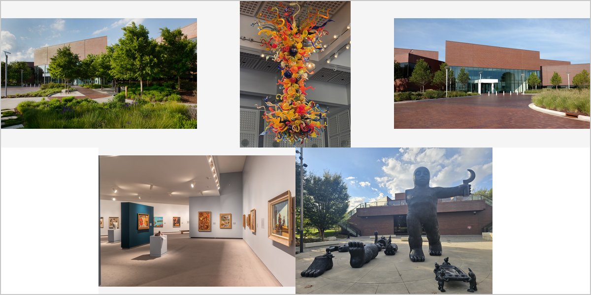 The Wichita Art Museum Wedding Venue Collage