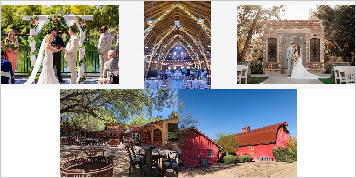 The Windmill Winery Wedding Venue Collage