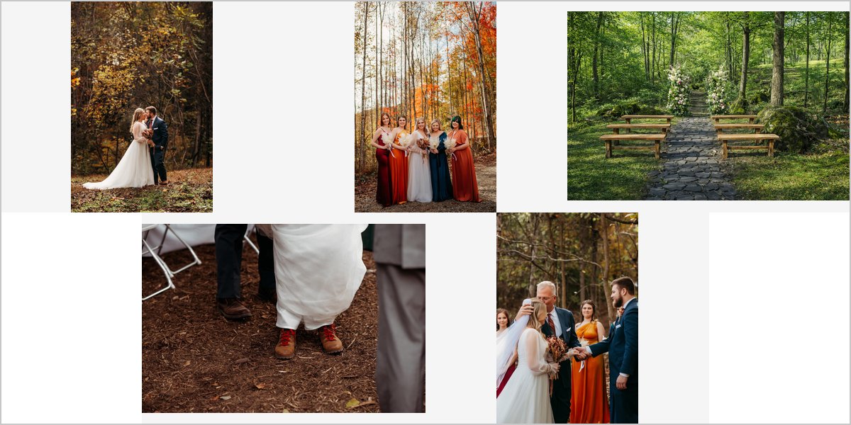 The Woodland Venue Wedding Venue Collage