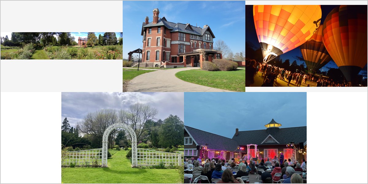 The Brucemore Mansion Wedding Venue Collage