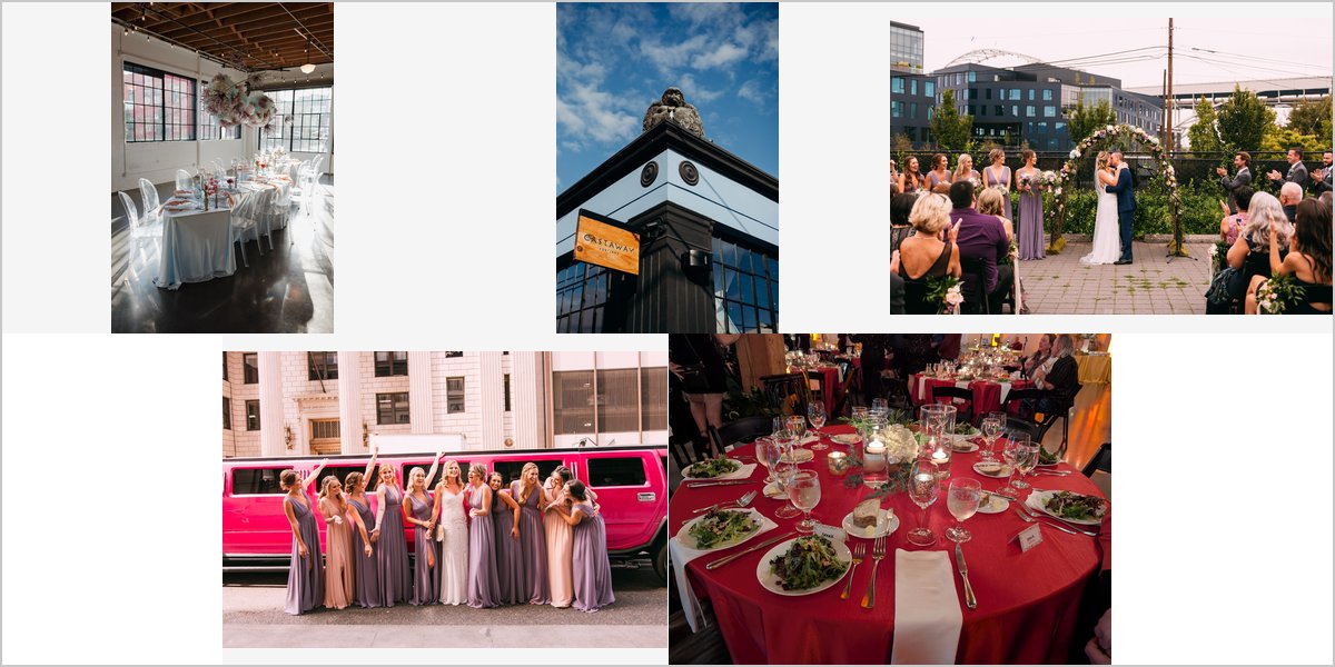 The Castaway Wedding Venue Collage