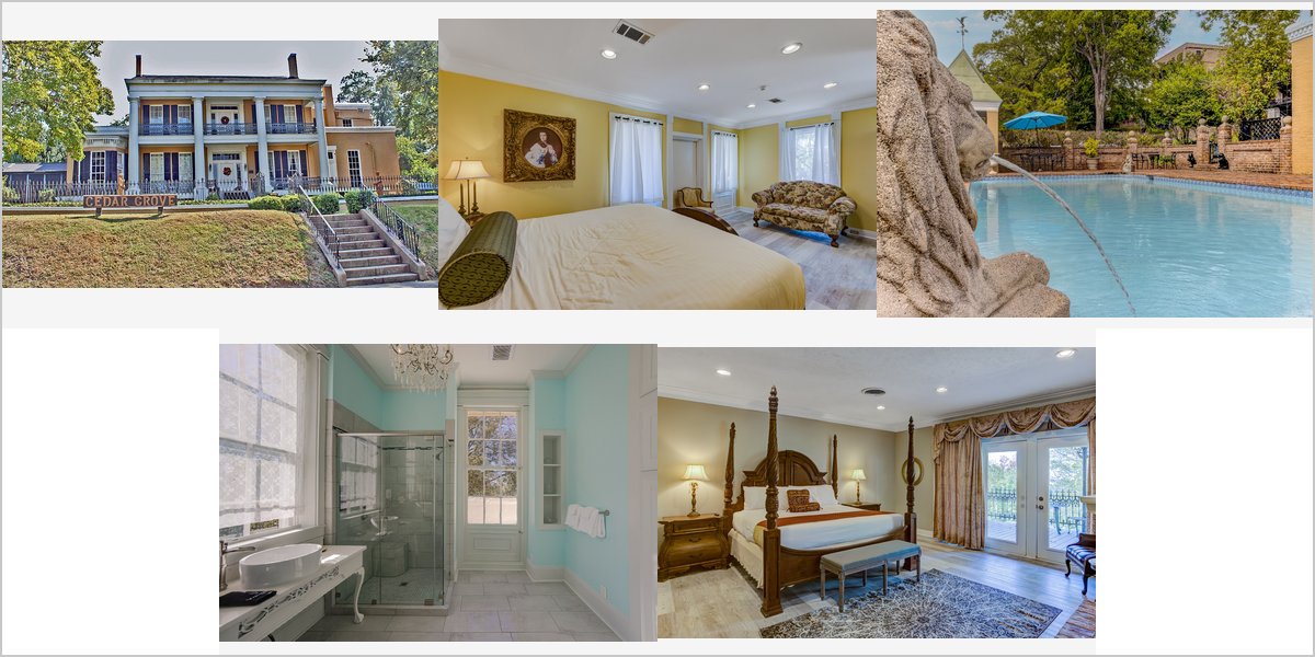 The Cedar Grove Mansion Wedding Venue Collage