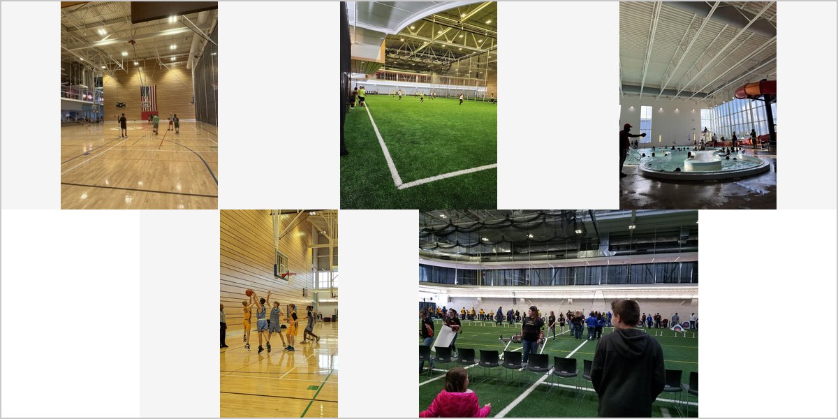 The Cedar Valley Sportsplex Wedding Venue Collage
