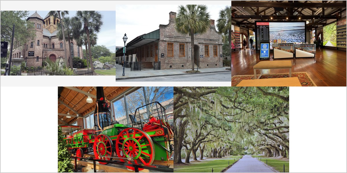 The Charleston Visitor Center Wedding Venue Collage