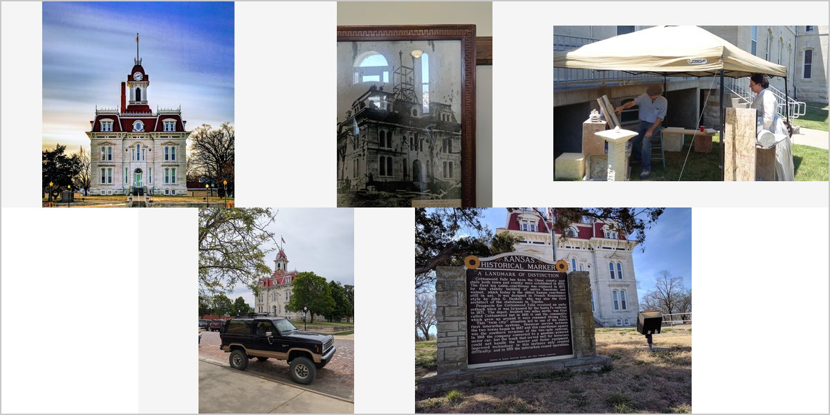 The Chase County Courthouse Wedding Venue Collage