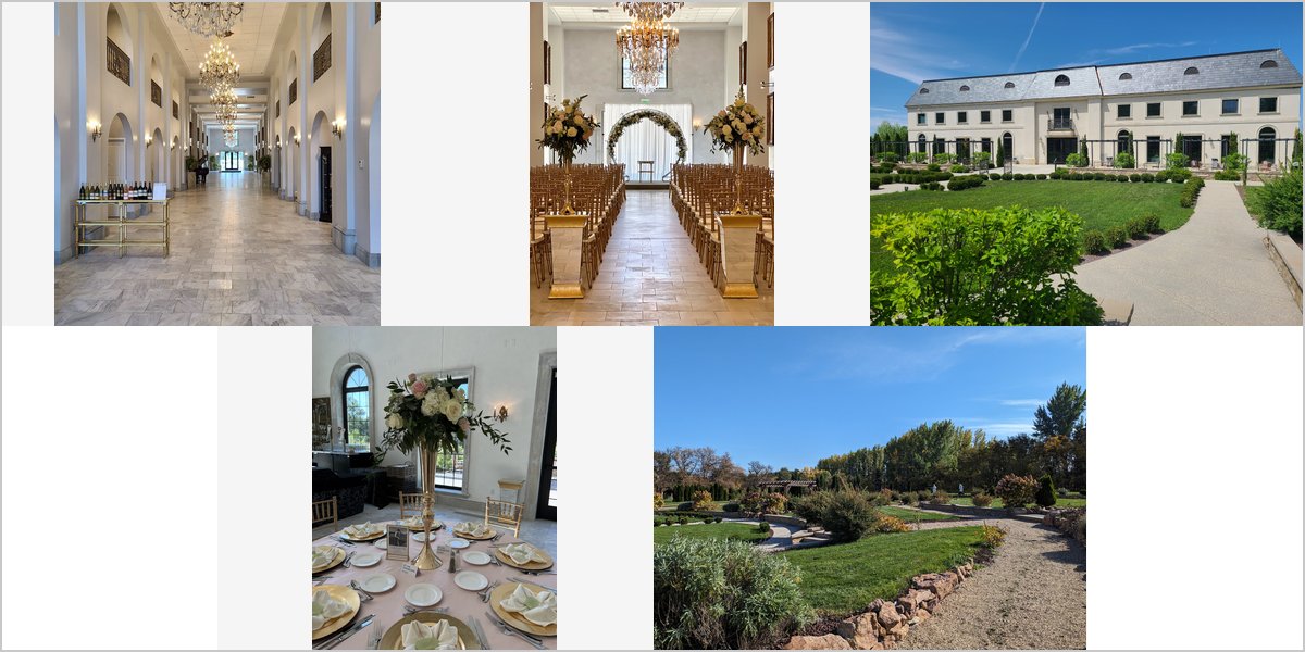 The Chateau des Fleurs Wedding Venue Collage