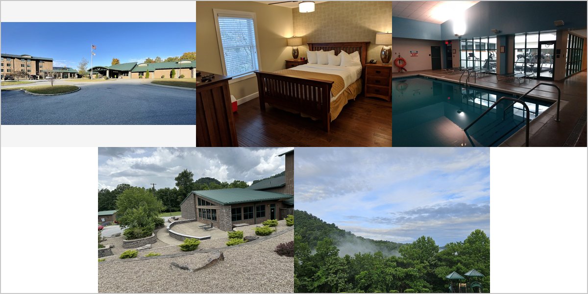 The Chief Logan Lodge Wedding Venue Collage