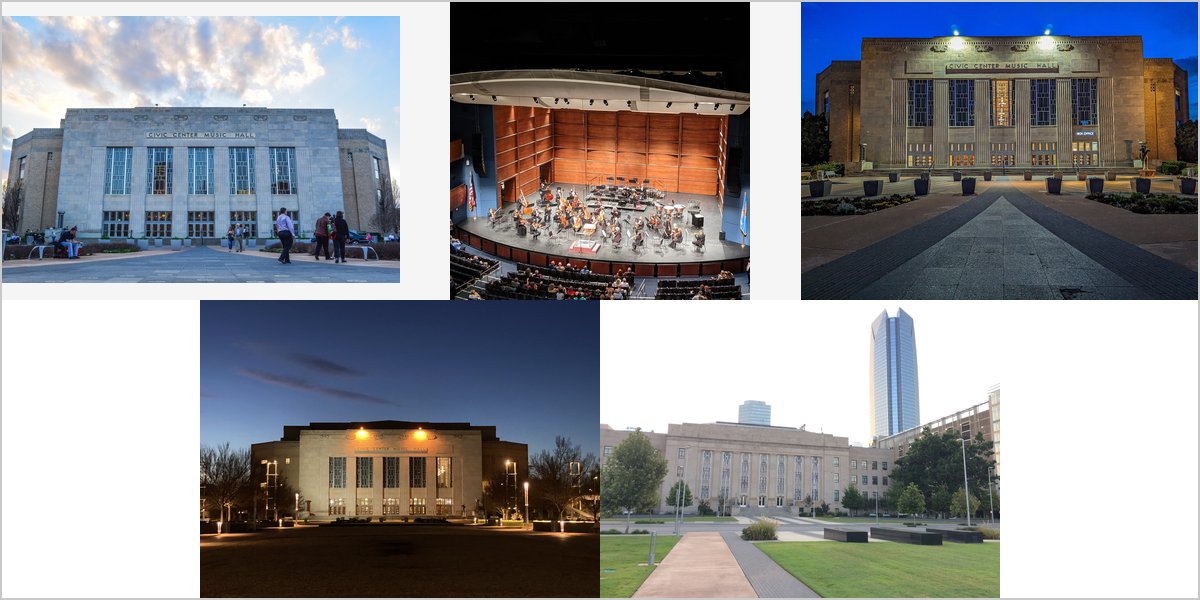 The Civic Center Music Hall Wedding Venue Collage