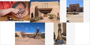 Adobe-form museum buildings on Museum Hill at the Museum of Indian Arts and Culture, Santa Fe